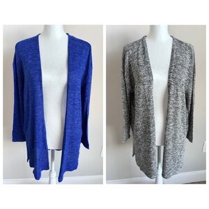 Light Wight Cardigan bundle blue & gray